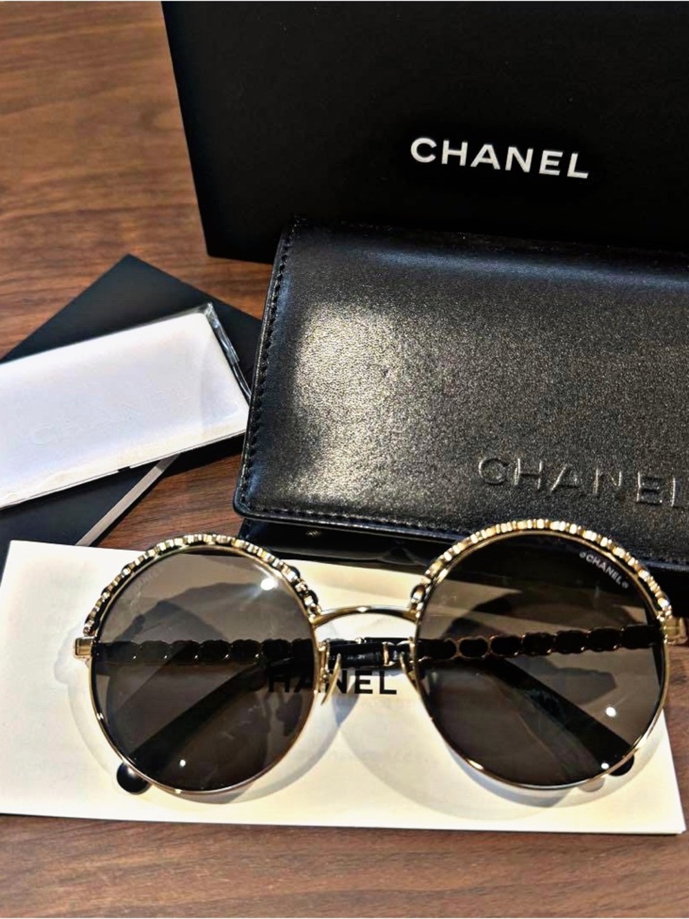 Authentic Chanel CC Chain Sunglasses